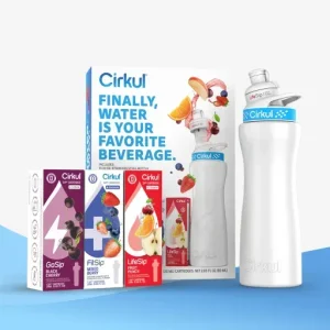 Base: 22oz White Stainless Steel Bottle Starter Kit