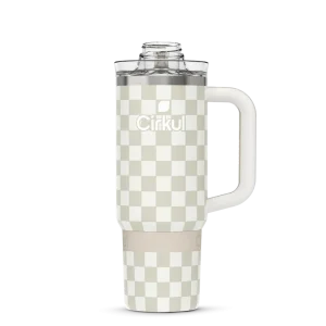 CX: Limited Edition: 30oz. Taupe Tartan Travel StrawSip™ Tumbler