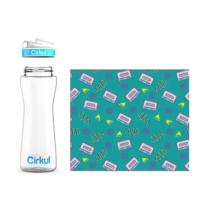 Custom 22oz. Plastic Bottle & Comfort Grip Lid