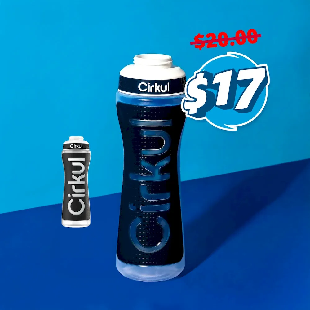 22oz. Grip Squeeze Plastic Bottle & Sport Lid - Image 2