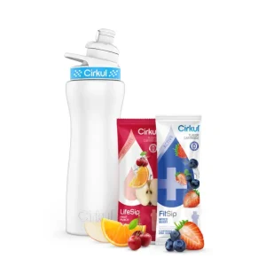 Starter Kit: 22oz. Stainless Steel Bottle, Lid, & 2 Cartridges