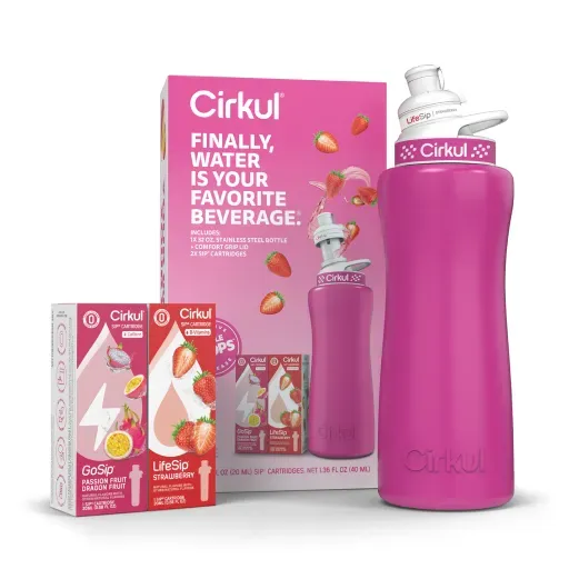 CX: 32oz. Hot Pink Stainless Steel Bottle Starter Kit (2C)