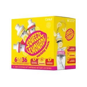 Base: Squeeze Lemonade Flavor Cartridge Variety Pack, 6-Pack