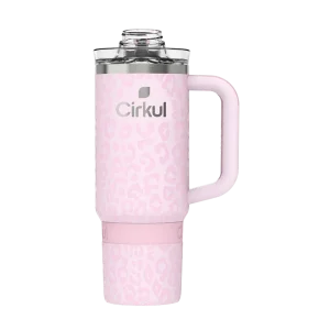 CX: Limited Edition: 30oz. Azalea Leopard Travel StrawSip™ Tumbler