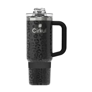Limited Edition: 30oz. Black Leopard Travel StrawSip™ Tumbler