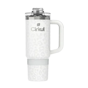 CX: Limited Edition: 30oz. Cream Leopard Travel StrawSip™ Tumbler