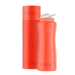 CX: Limited Edition: Neon Orange-Red 32oz. Stainless Steel Bottle & Lid